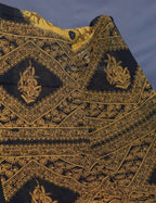 Shades of Khaki And Mustard Colour Kalamkari Pure Mulmul Cotton Saree By Gayathri Reddy Designer Studio | Grocsy