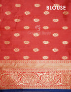 Shades of Navy Blue Floral Designbanaras Semi Silk Saree By Gayathri Reddy Designer Studio | Grocsy