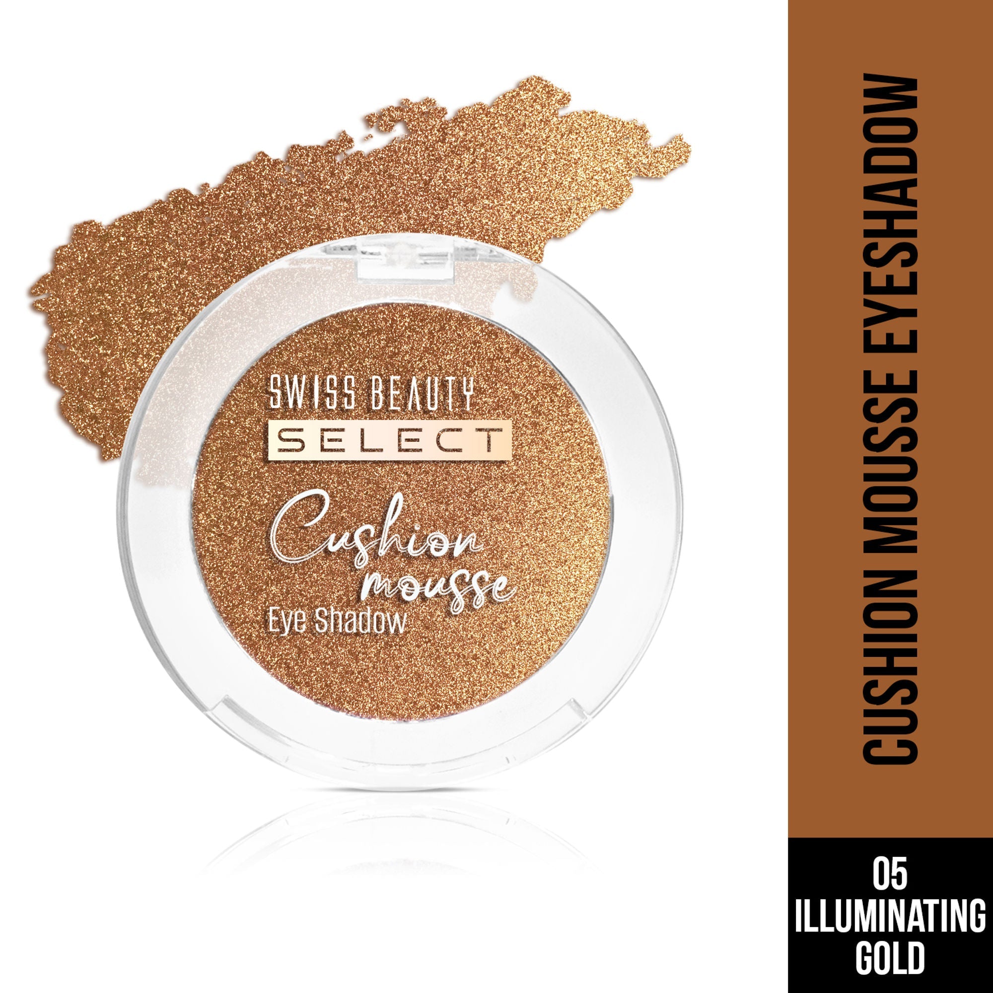 Swiss Beauty Select Cushion Mousse Eyeshadow - 5 Illuminating Gold | Grocsy