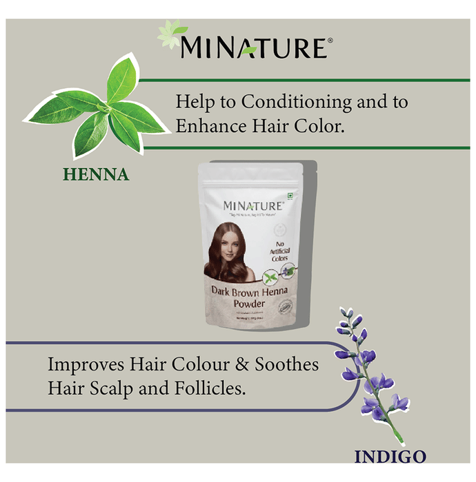Minature Dark Brown Henna Powder | Grocsy