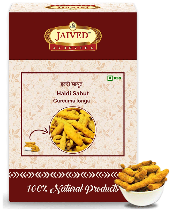 Jaived Ayurveda Haldi Sabut | Grocsy