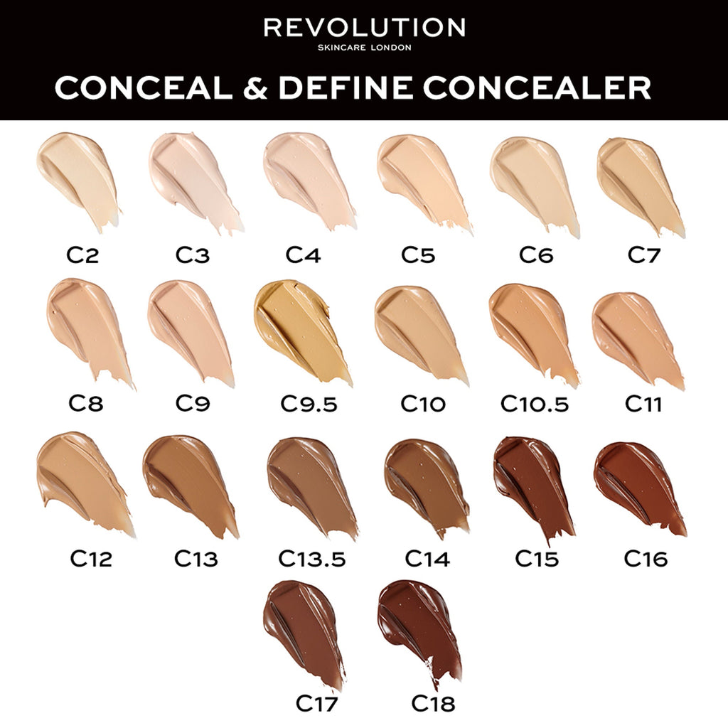 Makeup Revolution Conceal And Define Concealer - C2 | Grocsy