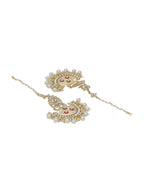 Shoshaa Gold-Polished Contemporary Chandbalis Earrings | Grocsy