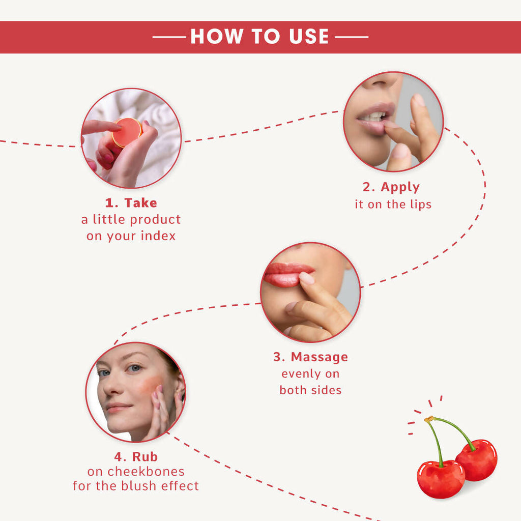 Korus Essential Cherry Lip & Cheek Tint Balm | Grocsy