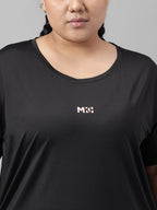 MKH Plus Size Drop Shoulder Sleeves Dri FIT Relaxed Fit Sports T-shirt | Grocsy