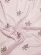 kasee Floral Zari Pure Georgette Saree | Grocsy