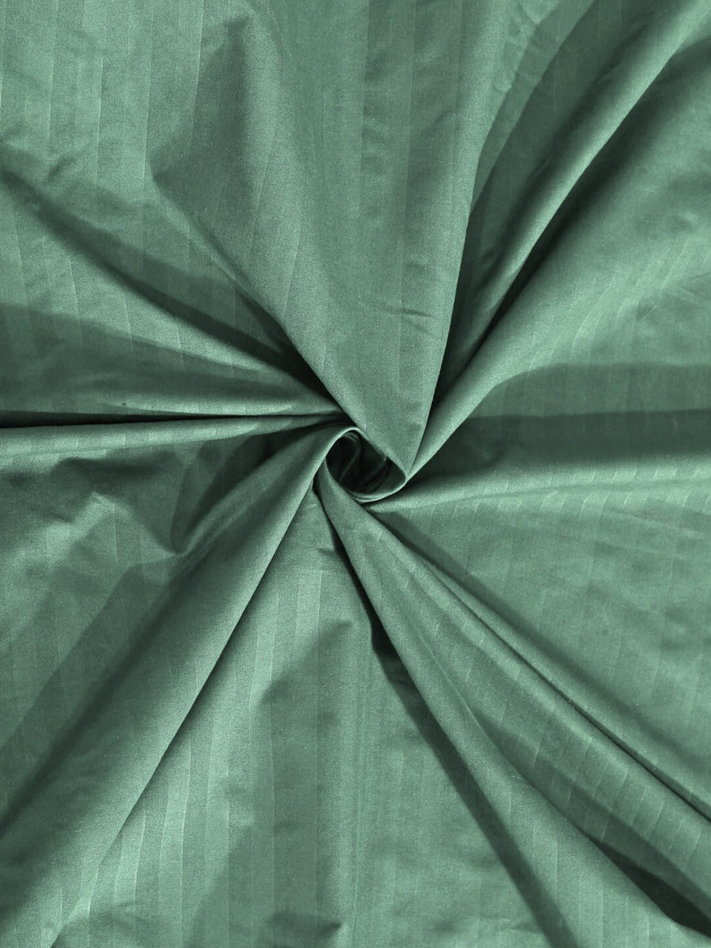 KLOTTHE Green Striped 210 TC Bedsheet with Pillow Covers | Grocsy