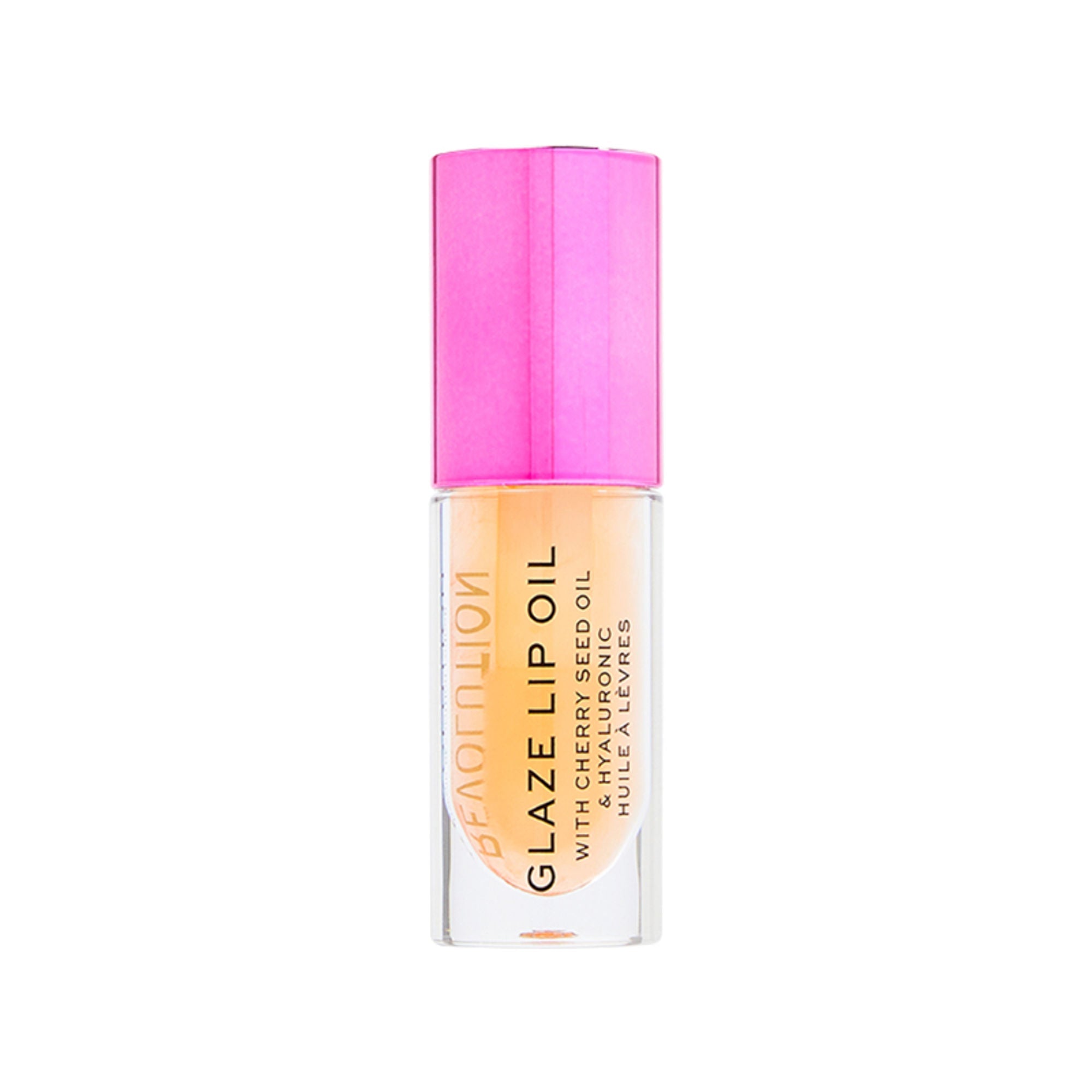 Makeup Revolution Glaze Lip Oil Intense Nourishment With Hyaluronic Acid Vitamin E - Getaway Terracotta | Grocsy
