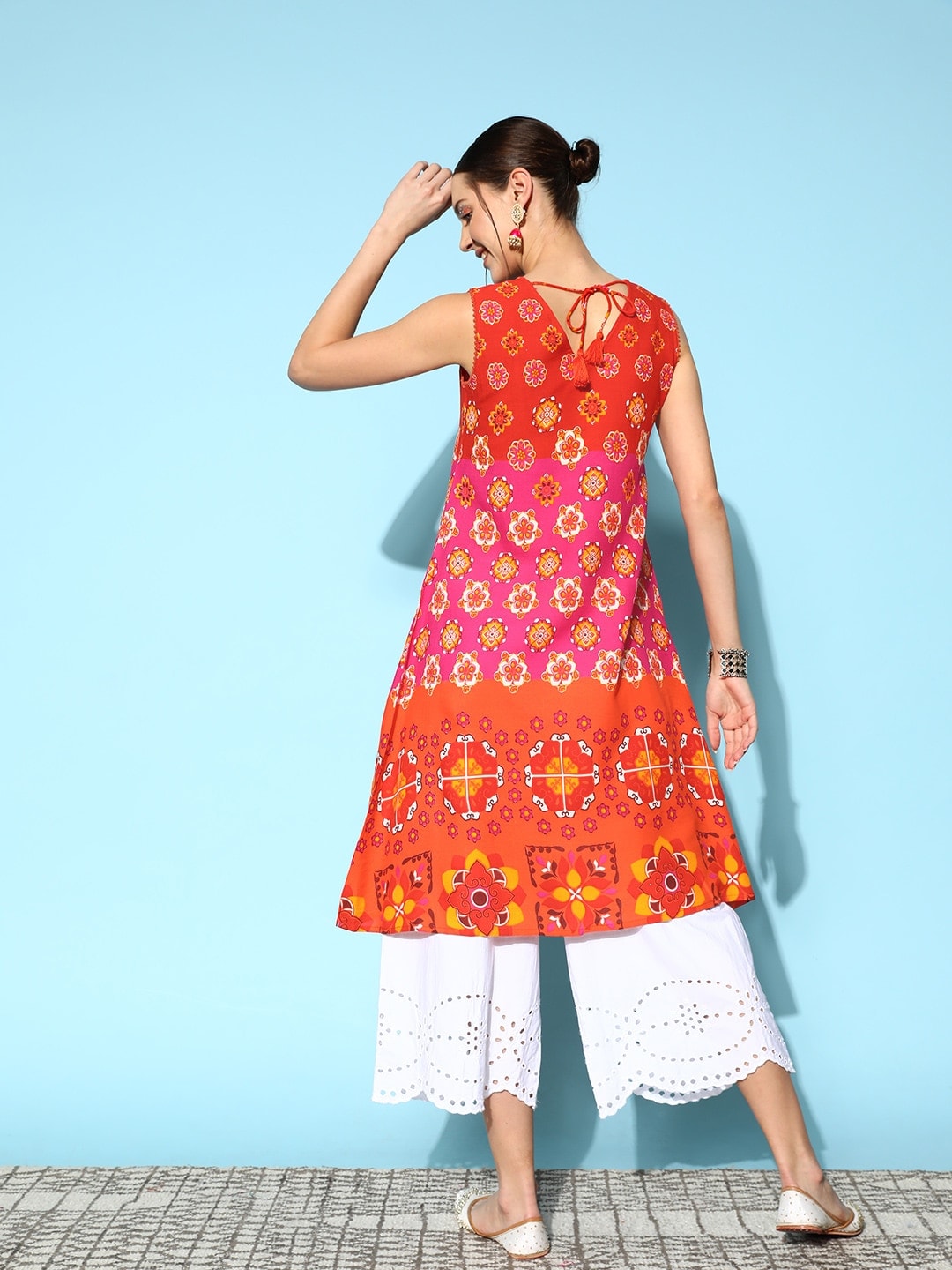 Sangria Women Ethnic Motifs Printed Kurta | Grocsy