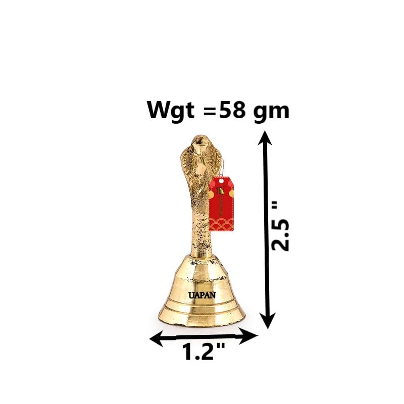 Uapan Brass Nagpari Garun Puja Bell | Grocsy