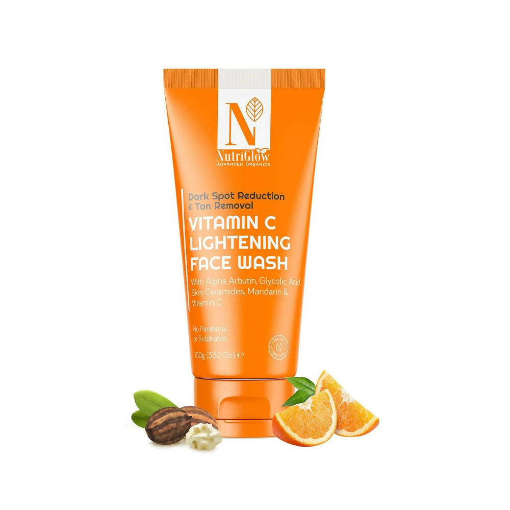 Nutriglow Advanced Organics Vitamin C Lightening Face Wash | Grocsy