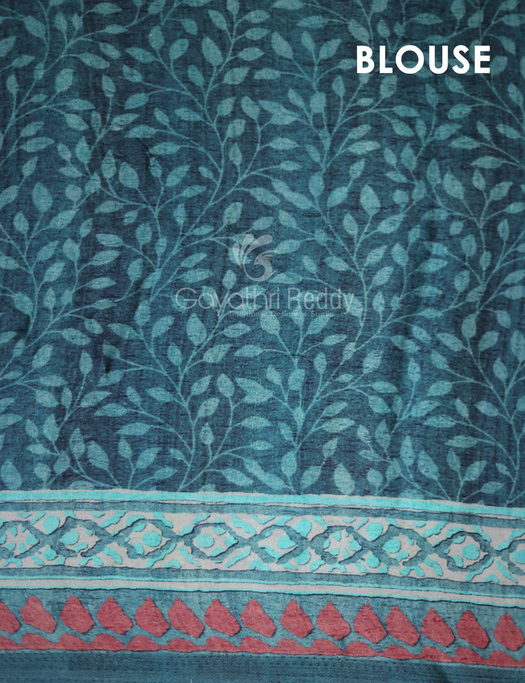 Peacock Blueish With Jaal Design Semi Crepe Silk Saree By Gayathri Reddy Designer Studio | Grocsy
