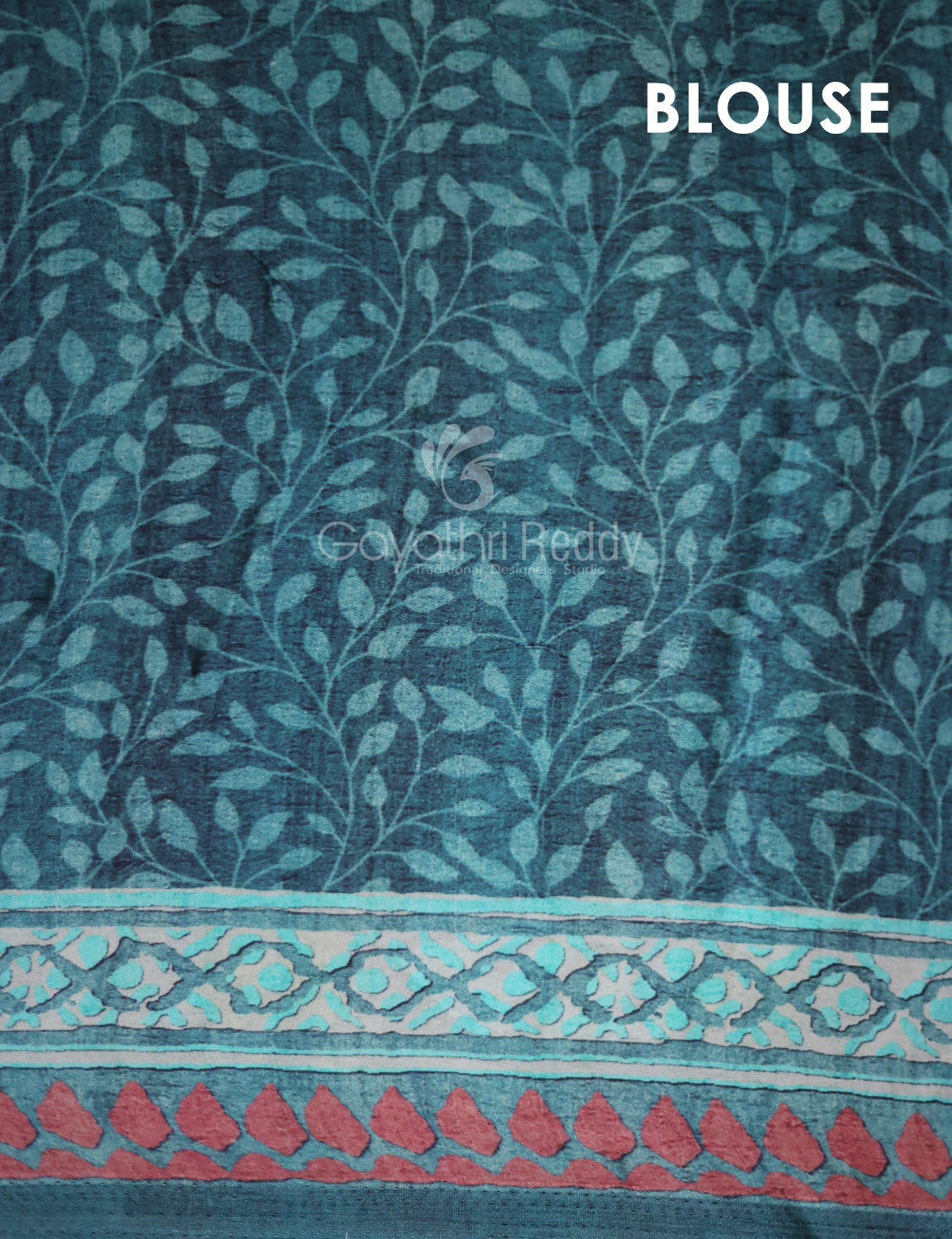 Peacock Blueish With Jaal Design Semi Crepe Silk Saree By Gayathri Reddy Designer Studio | Grocsy