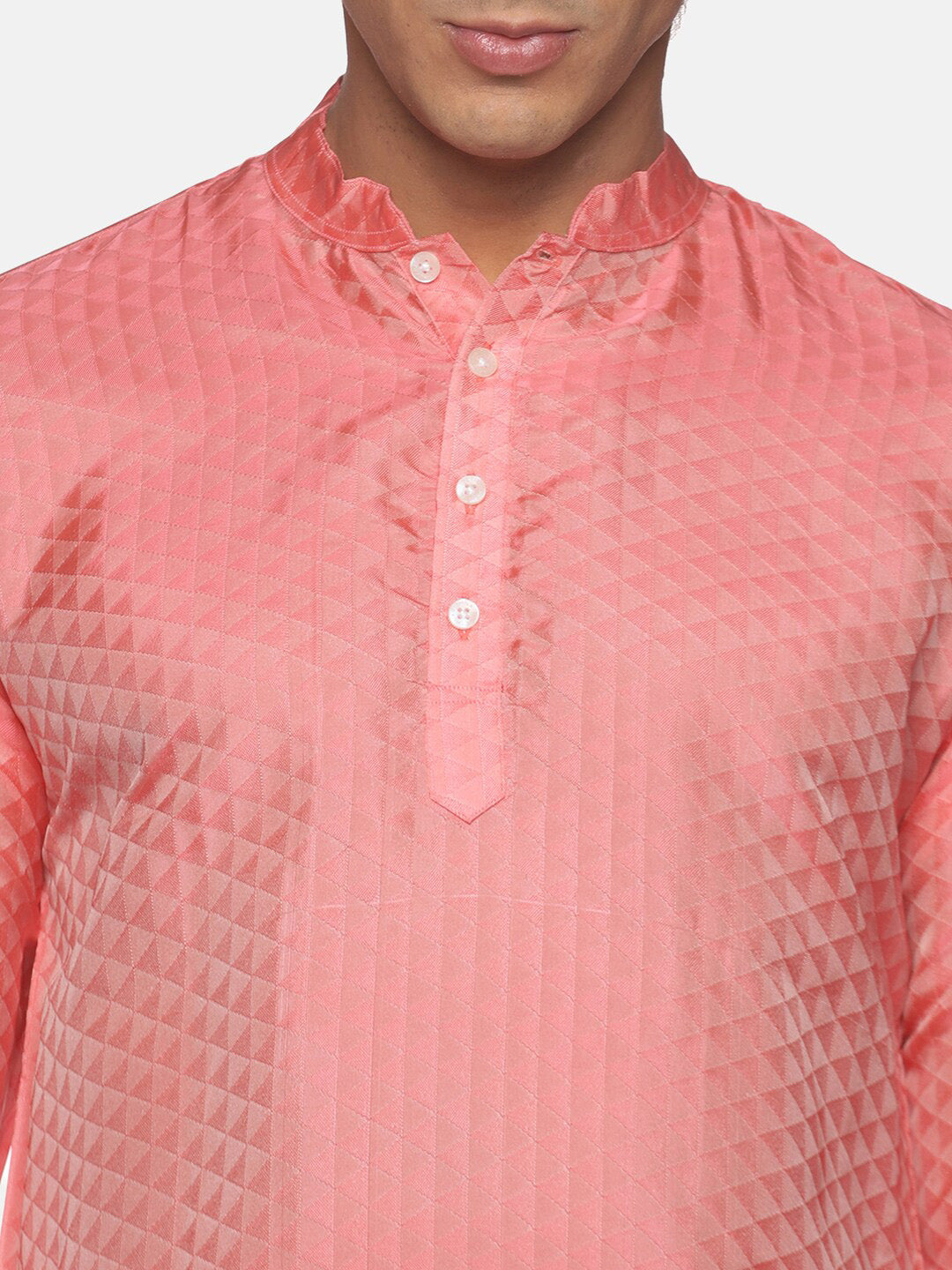 Sethukrishna Men Red Kurta with Pyjamas | Grocsy