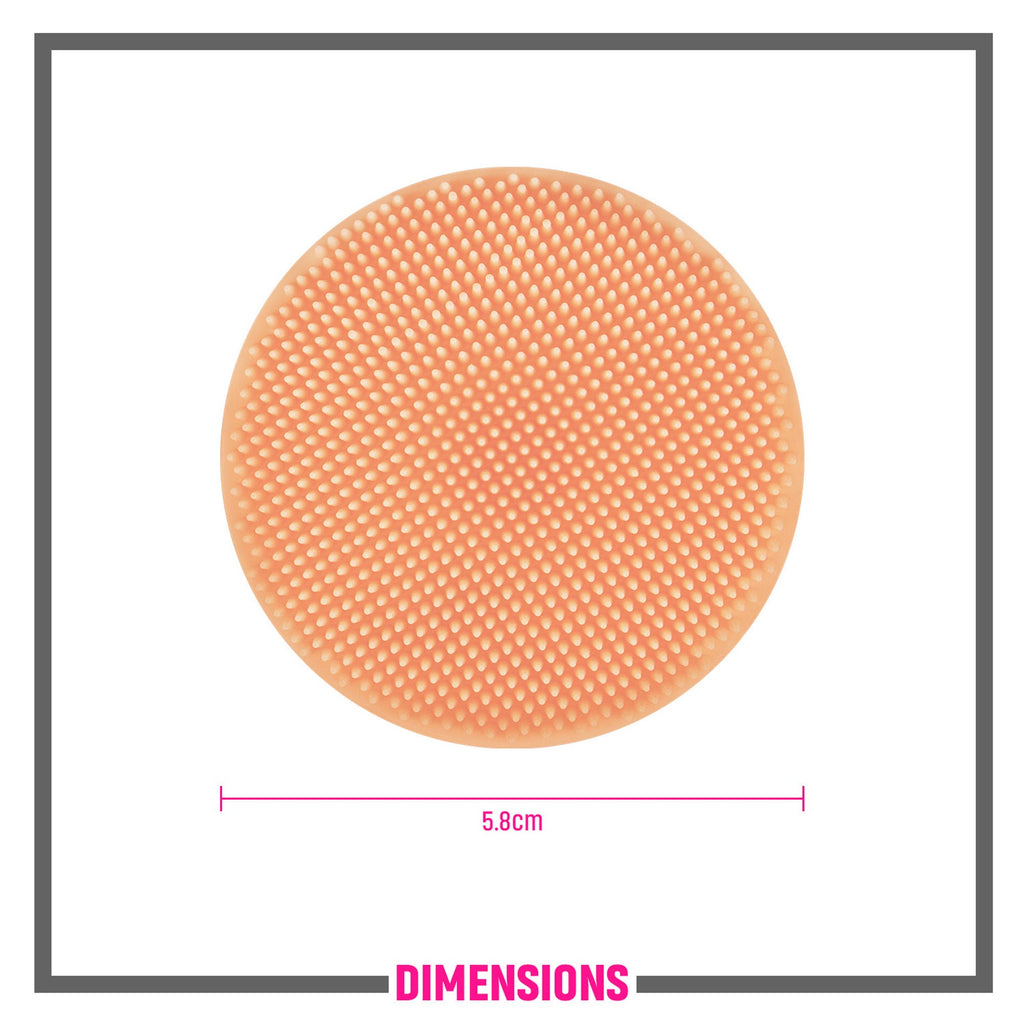 Miss Claire Lx051 Facial Scrubber Round - Peach | Grocsy