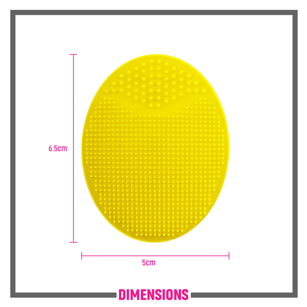 Miss Claire Lx042 Facial Scrubber Oval - Lemon | Grocsy