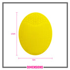 Miss Claire Lx042 Facial Scrubber Oval - Lemon | Grocsy