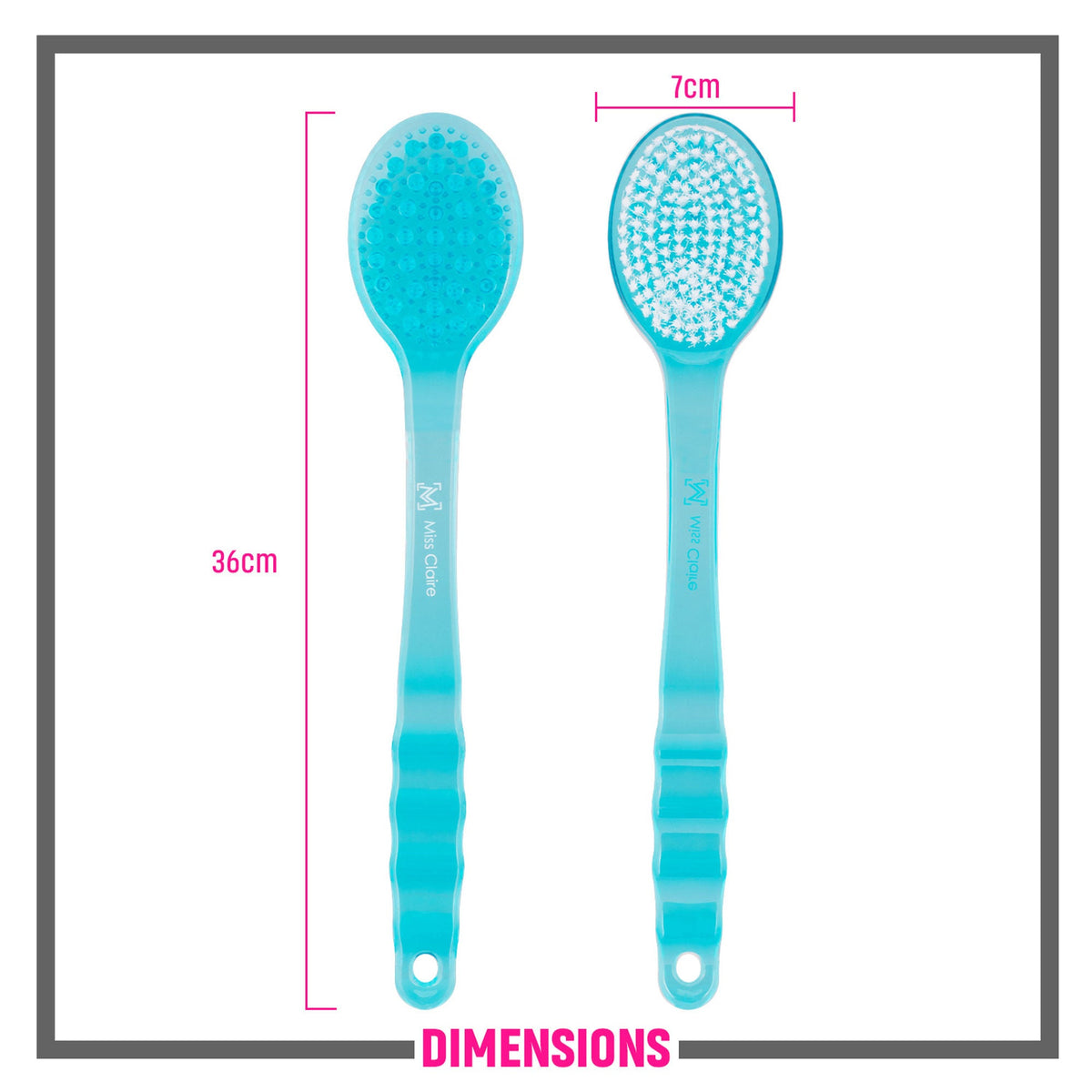 Miss Claire Lx025 Bath Brush - Blue | Grocsy