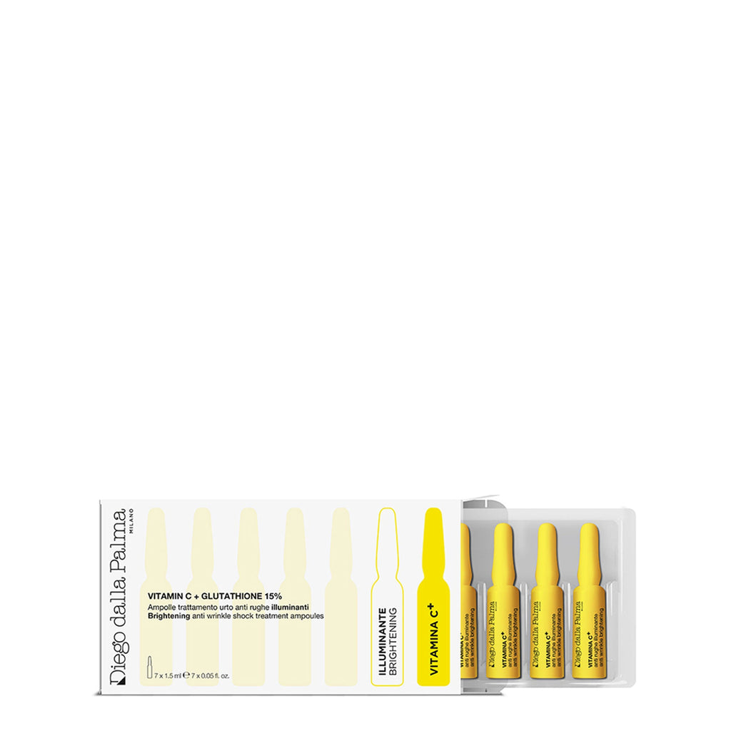 Diego dalla Palma Milano Vitamin C & Glutathione 15% Brightening Anti Wrinkle Treatment Ampoules | Grocsy