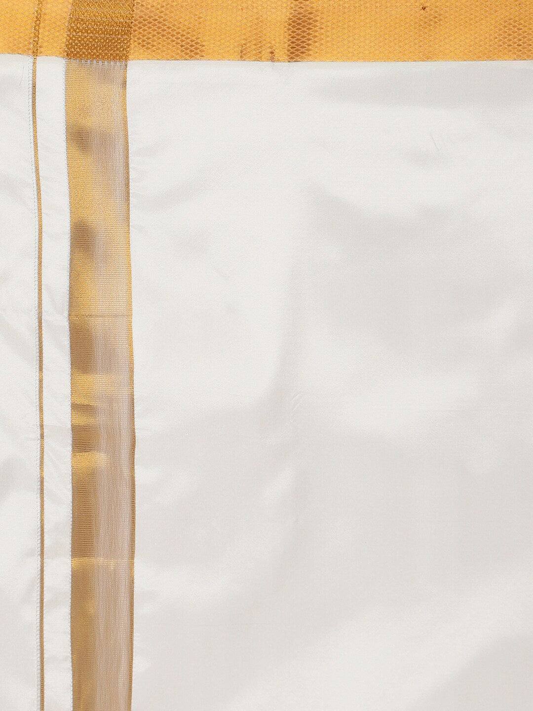 Sethukrishna Men Cream-Coloured Solid Dhoti | Grocsy