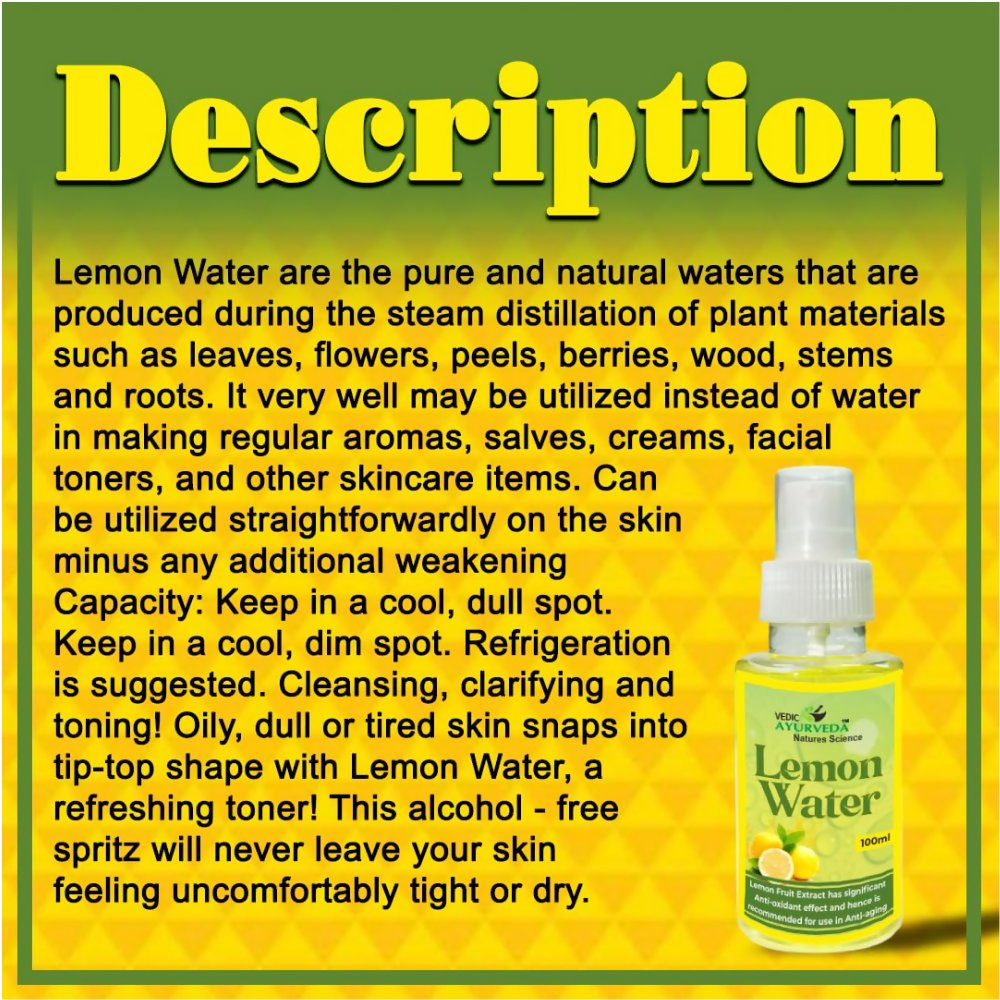 VedicAyurveda Lemon Skin Toner | Grocsy
