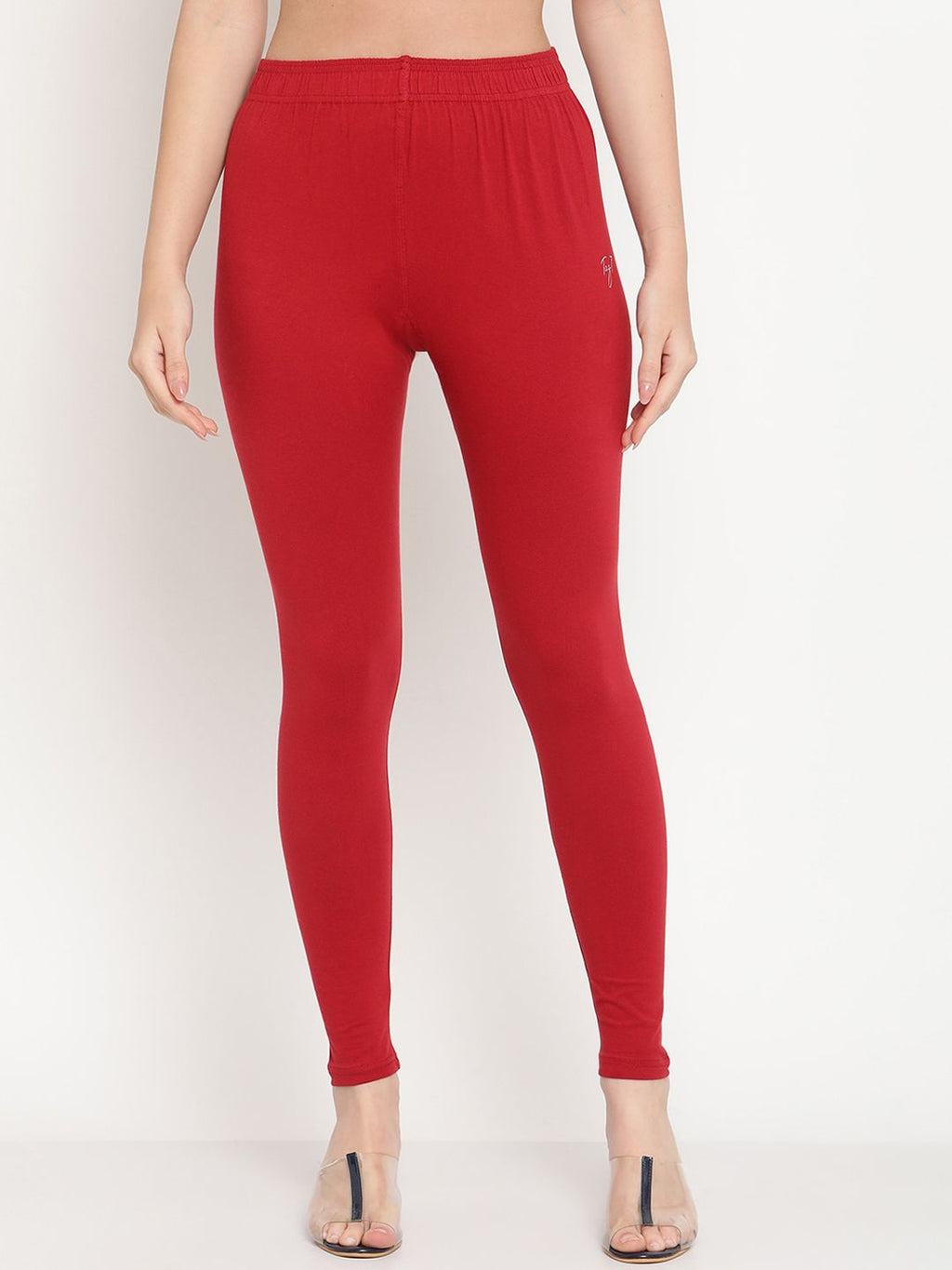 TAG 7 Women Pack Of 2 Solid Ankle-Length Leggings | Grocsy