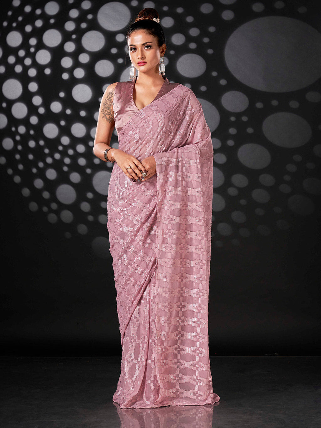 Tikhi Imli Embellished Saree | Grocsy