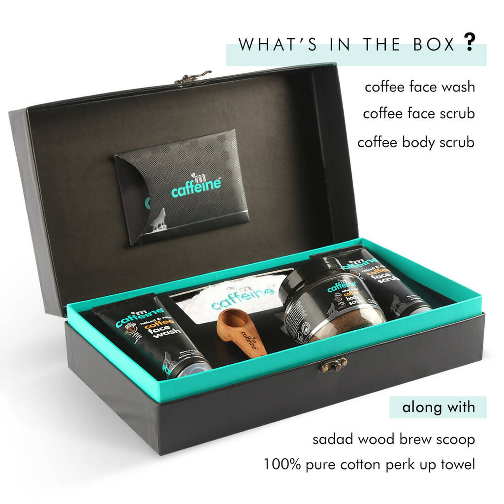 mCaffeine Coffee Moment Skin Care Gift Kit | Grocsy