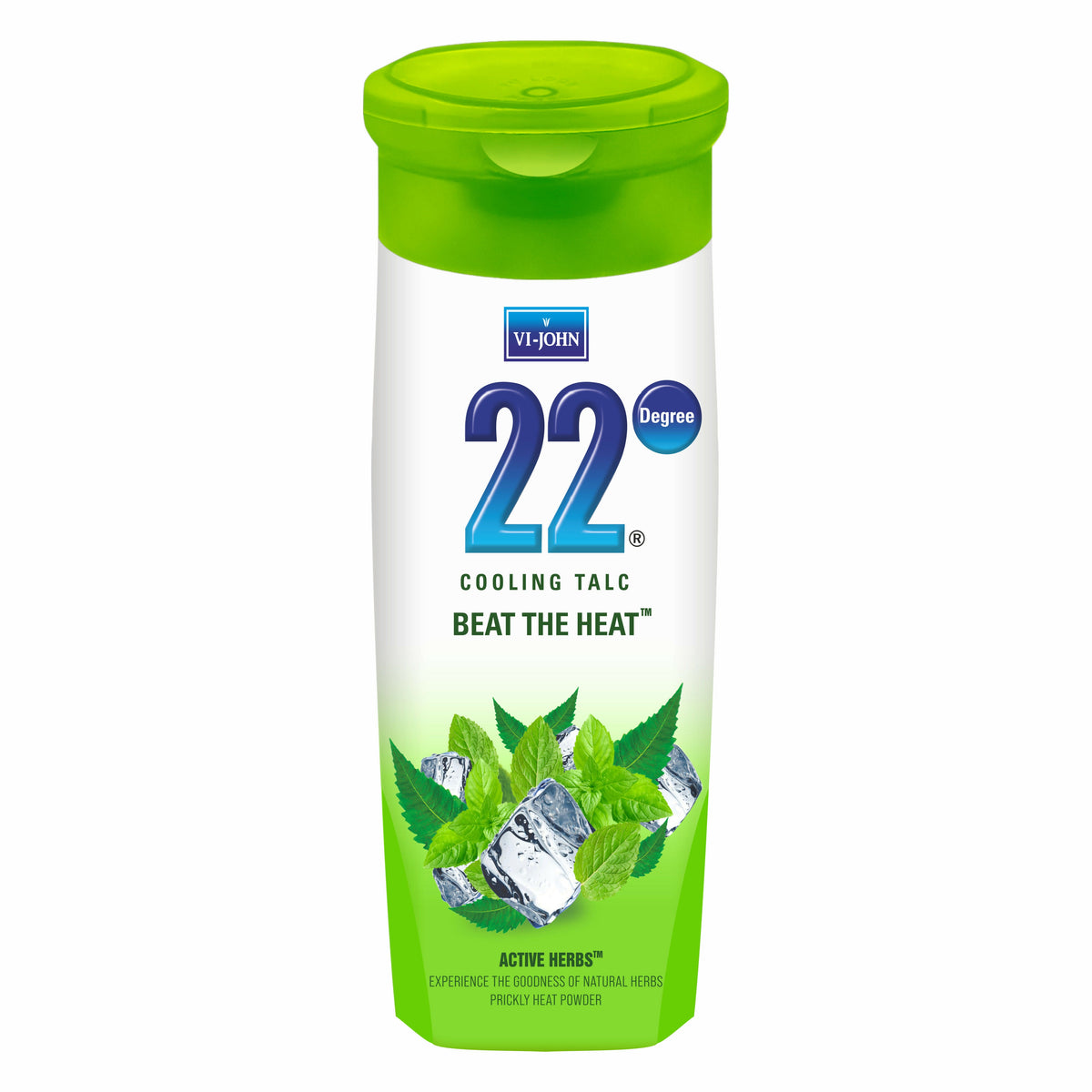VI-JOHN 22 Degree Cooling Talc Beat the Heat Neem and Mint | Grocsy