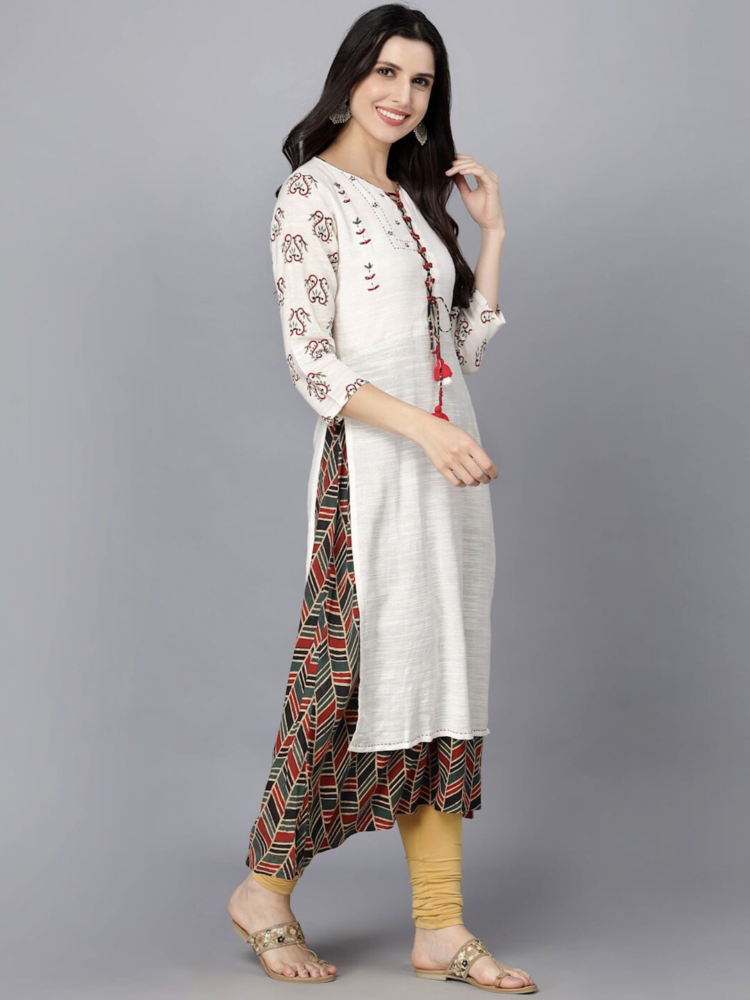 HERE&NOW Women Ethnic Motifs Printed Kurta | Grocsy