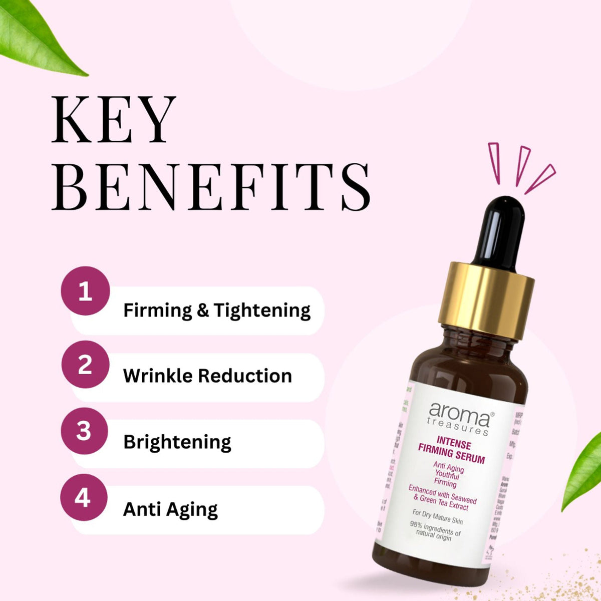 Aroma Treasures Intense Firming Anti Ageing Face Serum | Grocsy