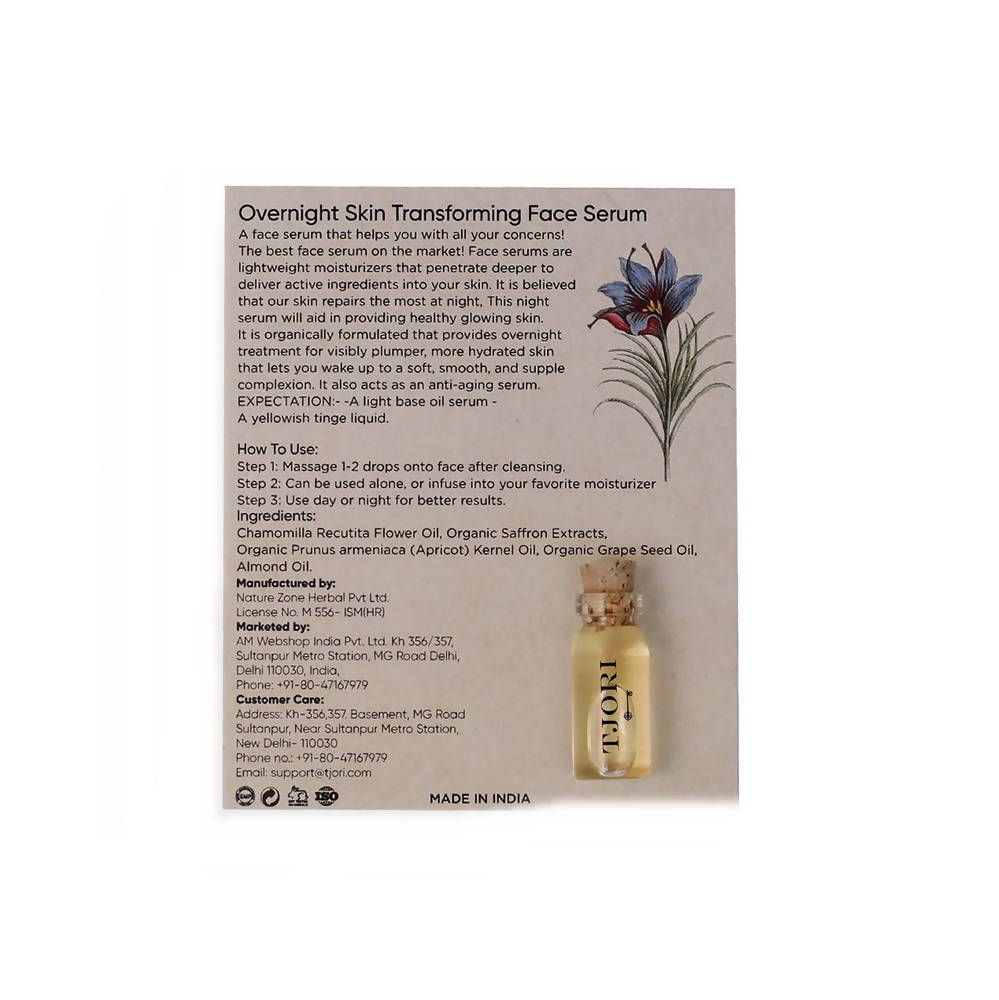 Tjori Overnight Skin Transforming Face Serum | Grocsy