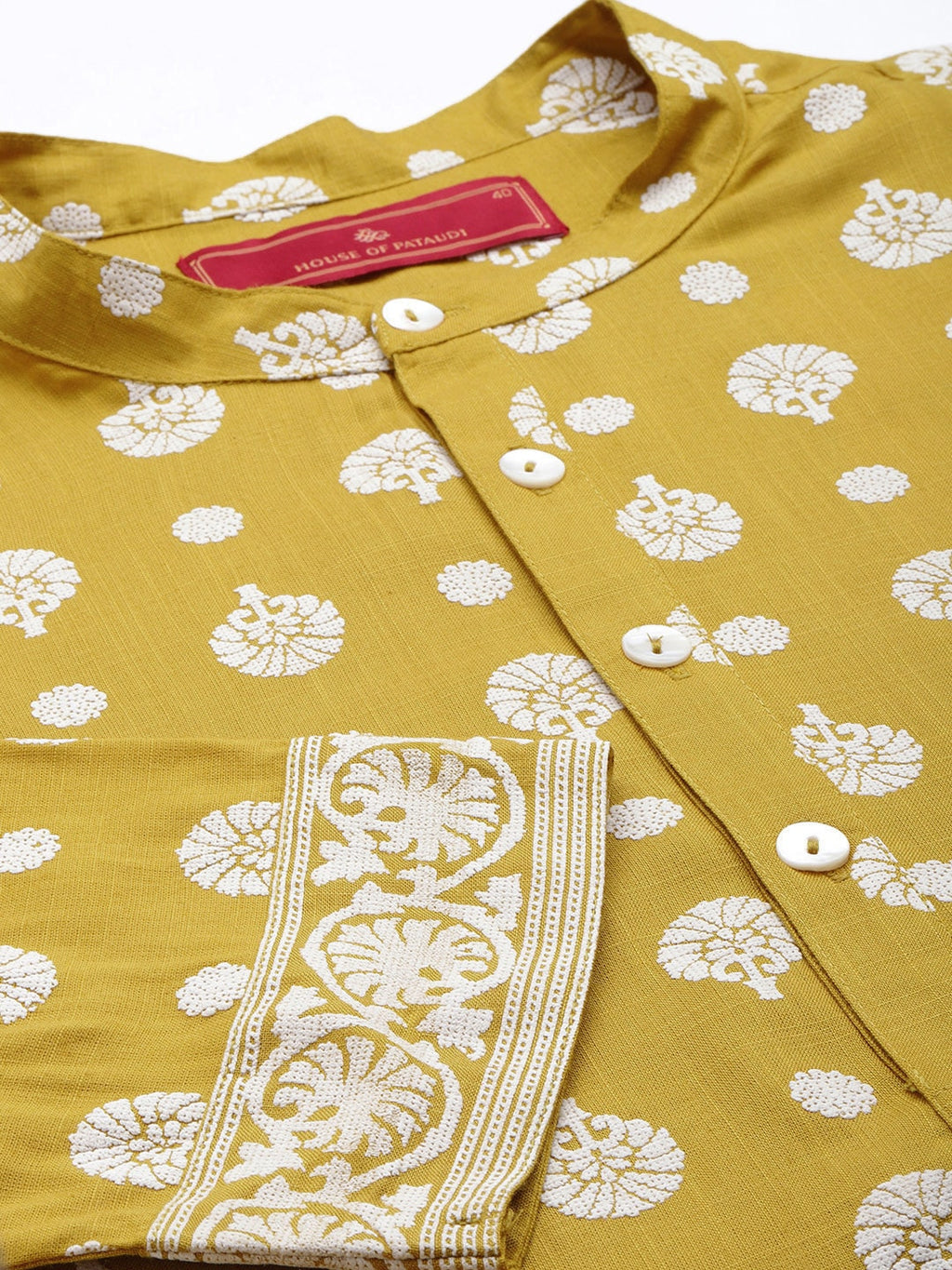 House of Pataudi Jashn Ethnic Motifs Printed Kurta | Grocsy