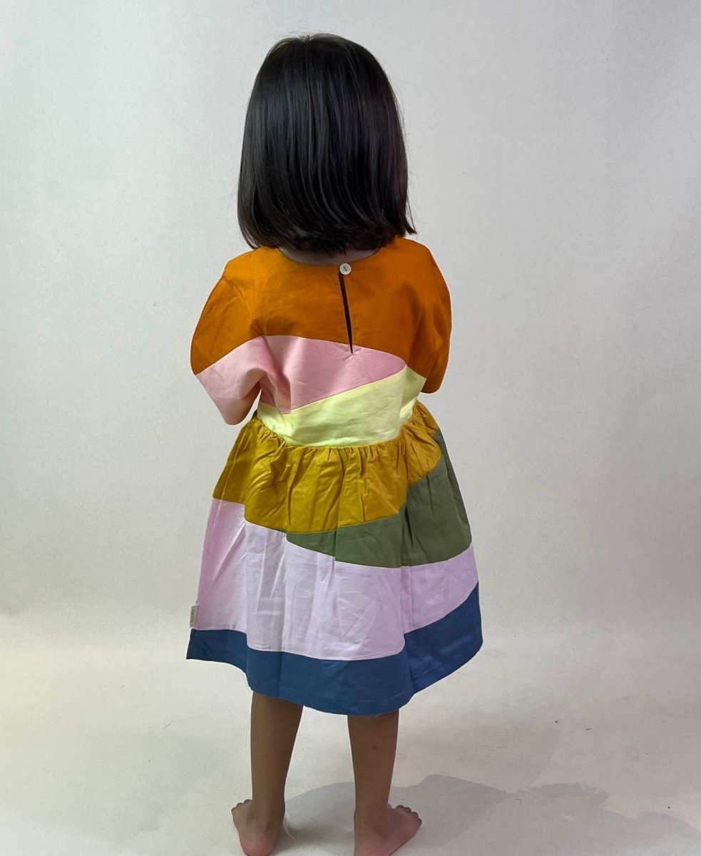 ArthLife Multi-Color Block Dress | Grocsy
