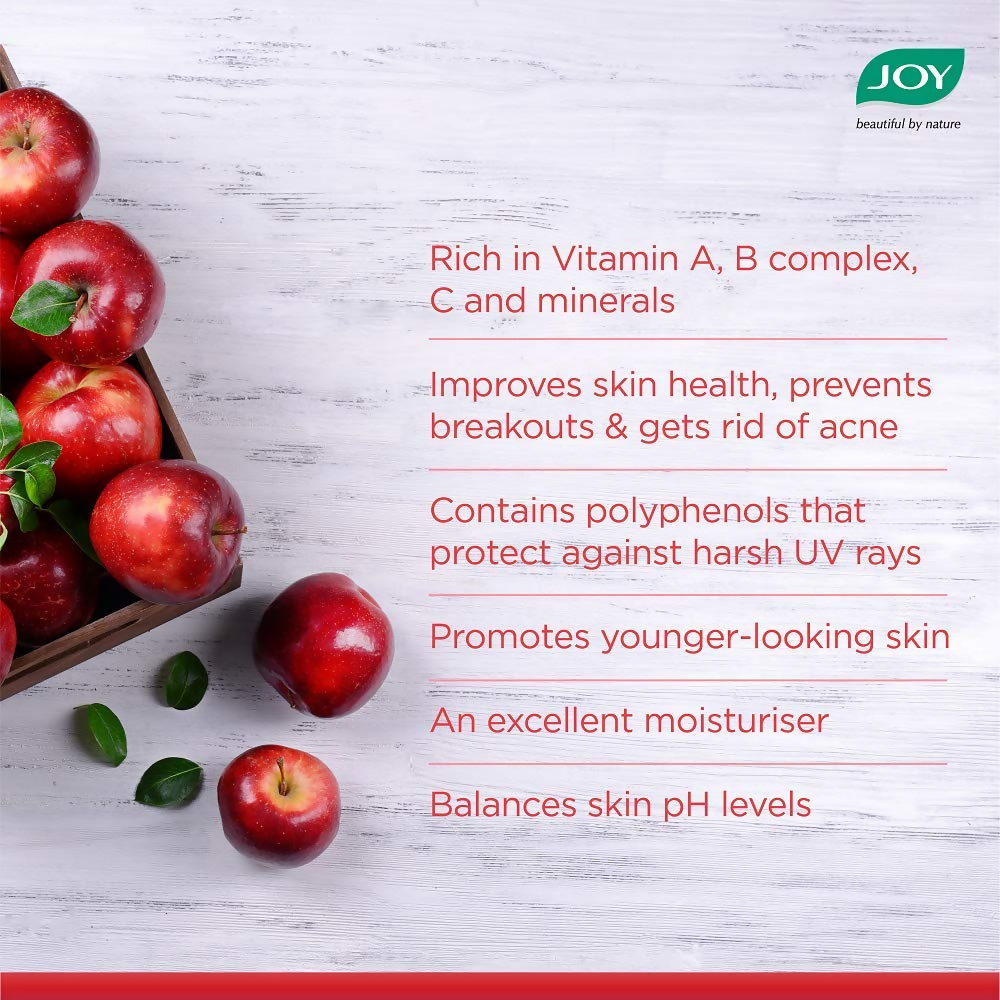 Joy Apple Face Wash For Skin Softening Dead Skin Removal & Exfoliation | Grocsy