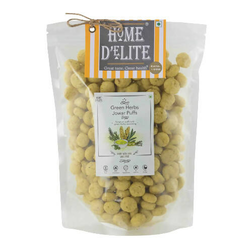 Home D'elite Green Herbs Jowar Puffs | Grocsy