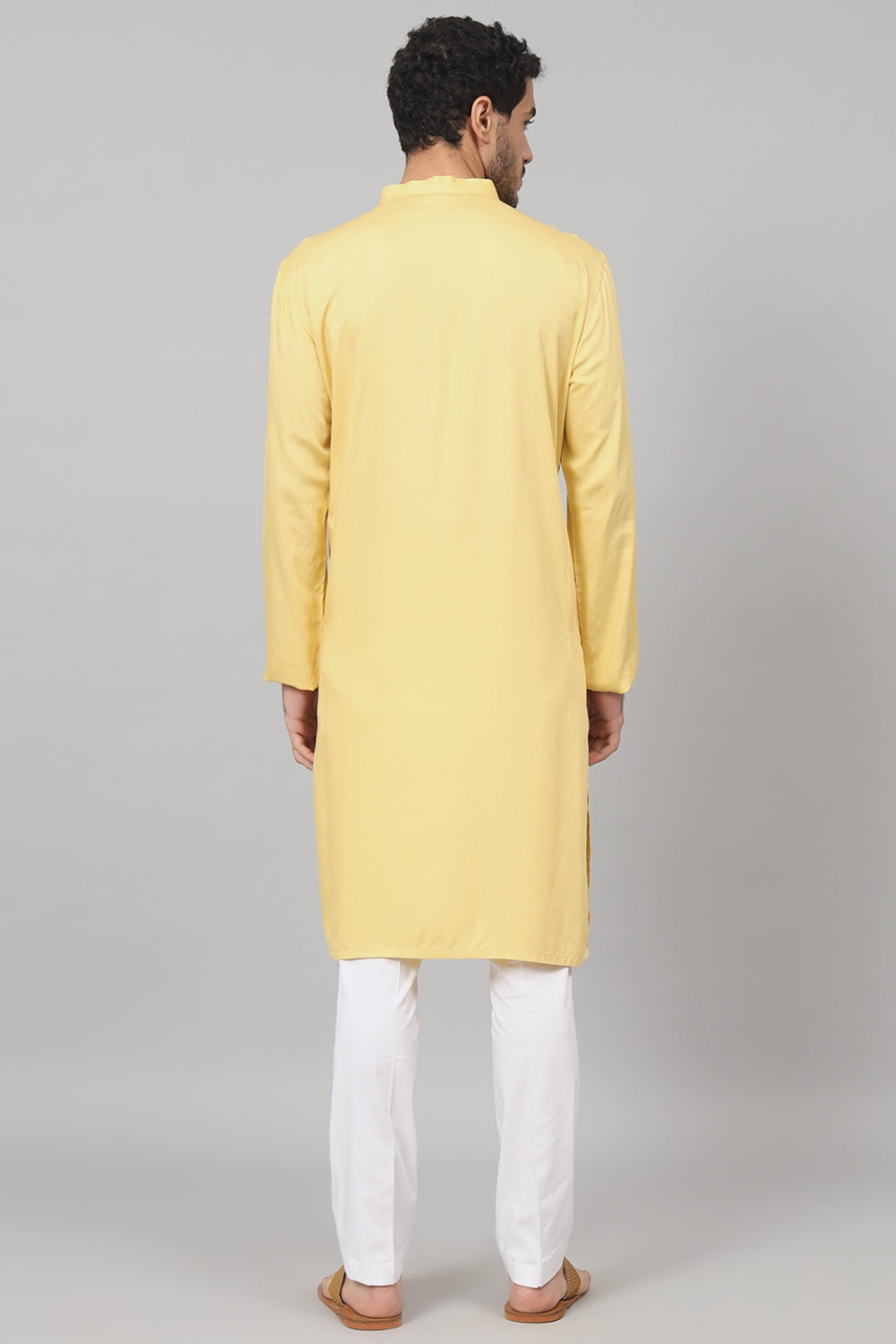Abstract Embroidered Cotton Kurta by Hilo Design | Grocsy