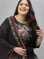 Sztori Floral Printed Regular Kurta With Palazzos & Dupatta | Grocsy