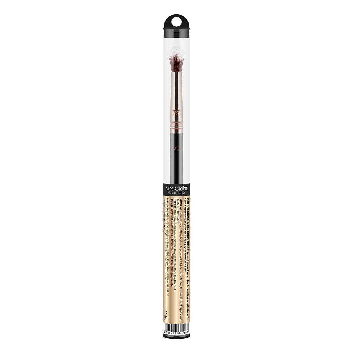 Miss Claire M18 - Eyeshadow Blending Brush - Rose Gold | Grocsy