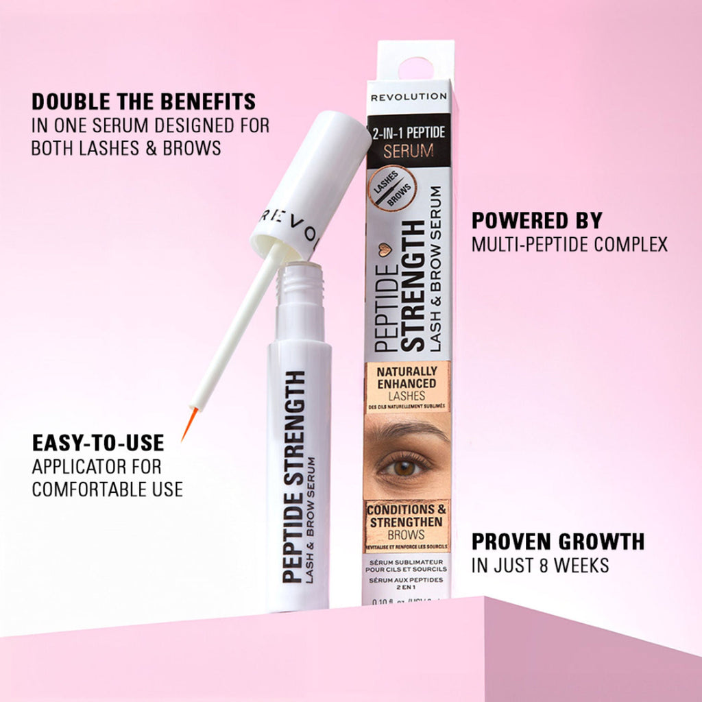 Makeup Revolution Peptide Strength Lash & Brow Serum | Grocsy
