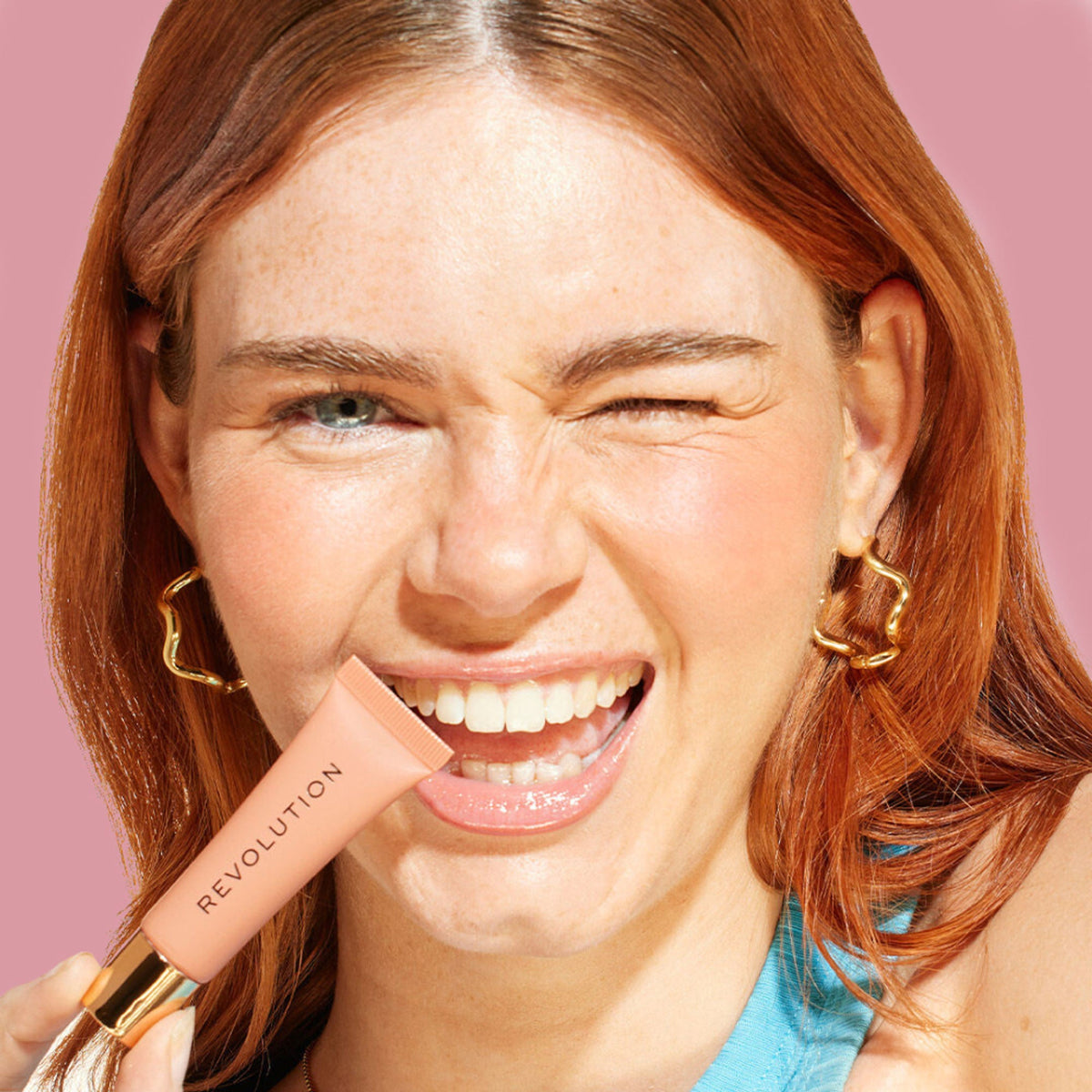 Makeup Revolution Juicy Peptide Lip Balm - Nude Spice | Grocsy
