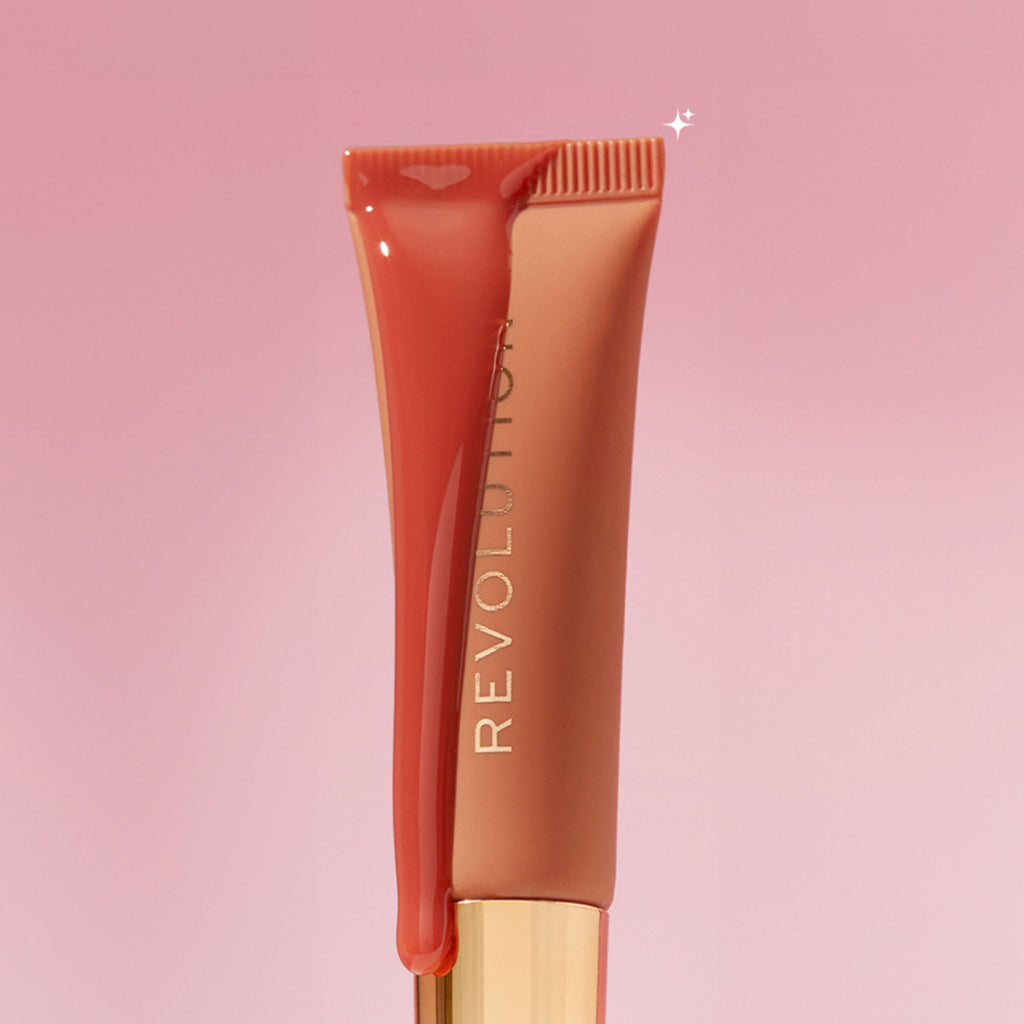 Makeup Revolution Juicy Peptide Lip Balm - Nude Spice | Grocsy