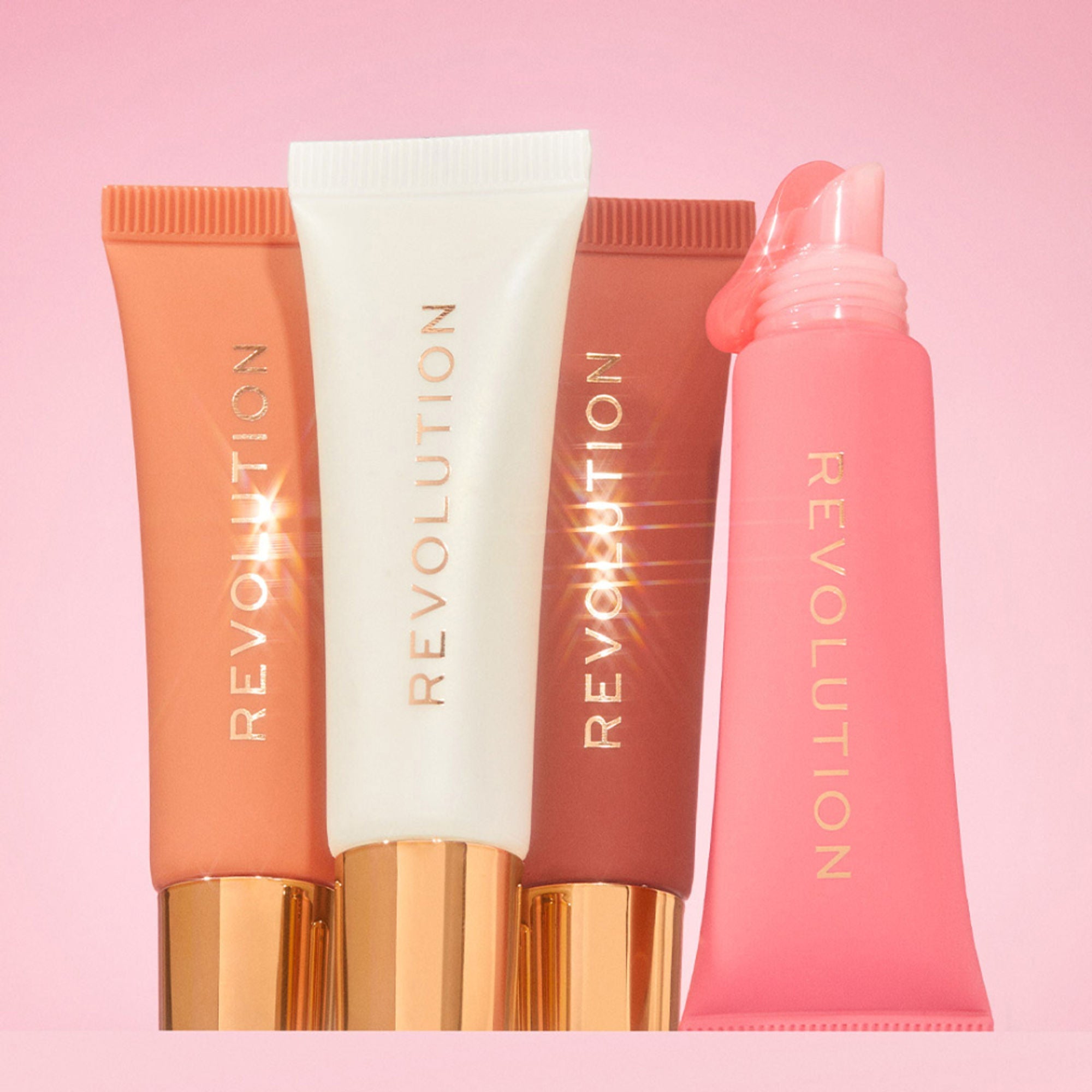 Makeup Revolution Juicy Peptide Lip Balm - Pink Strawberry | Grocsy