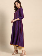 All About You Women Keyhole Neck A-Line Kurta & Dupatta | Grocsy