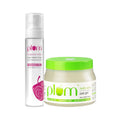 Plum Gentle Skin Soothers Duo Best Aloe Vera Gel - 99% Natural Rose Water Toner With Hyaluronic Acid | Grocsy