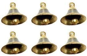 Uapan Brass Pooja Room Bells with J Hook | Grocsy
