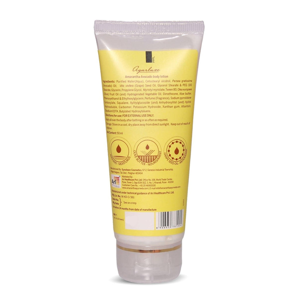 Amarantha Ayurvedic Avocado Body Lotion | Grocsy