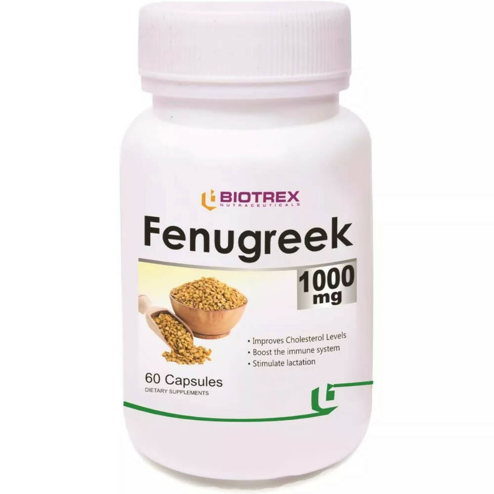 Biotrex Fenugreek 1000mg Capsules | Grocsy