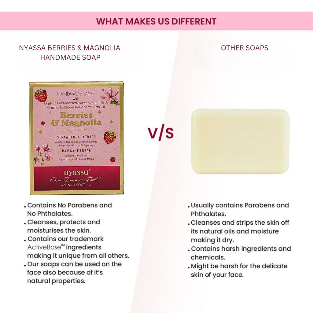 Nyassa Berries & Magnolia Luxurious Handmade Soap | Grocsy