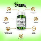 BM Wellness Organic Spirulina Tablets | Grocsy